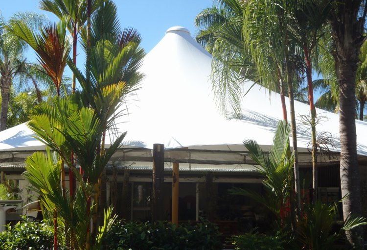cairns commercial shade sails Cairns Coconut Village