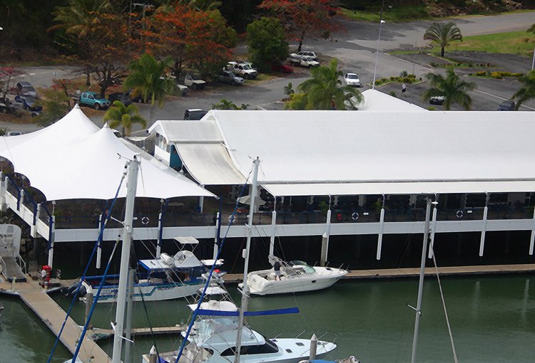 cairns commercial shade sails Yorkey’s Knob Boat Club