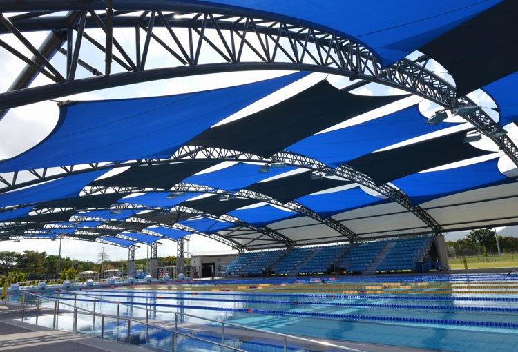 cairns commercial shade sails Tobruk Memorial Pool