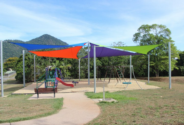 cairns commercial shade sails Sally and John Mitchel Park