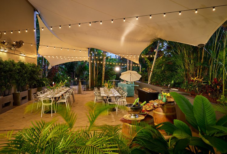 cairns commercial shade sails Cairns Harbourside Hotel