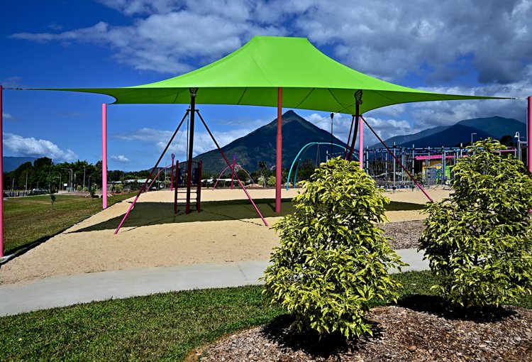 cairns commercial shade sails Kenrick Street Park